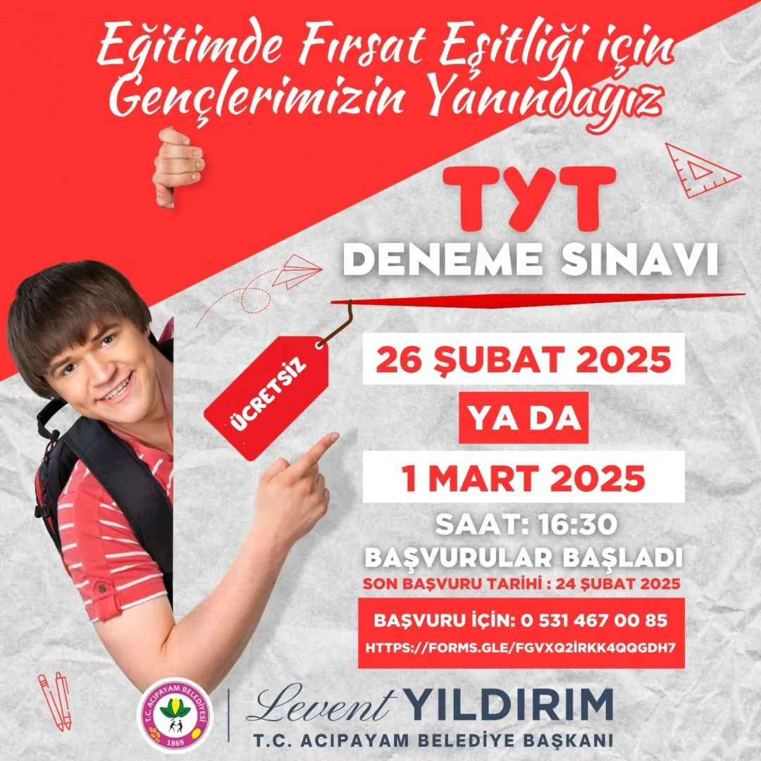 Ücretsiz TYT Denemesi İçin Başvurular Başladı!