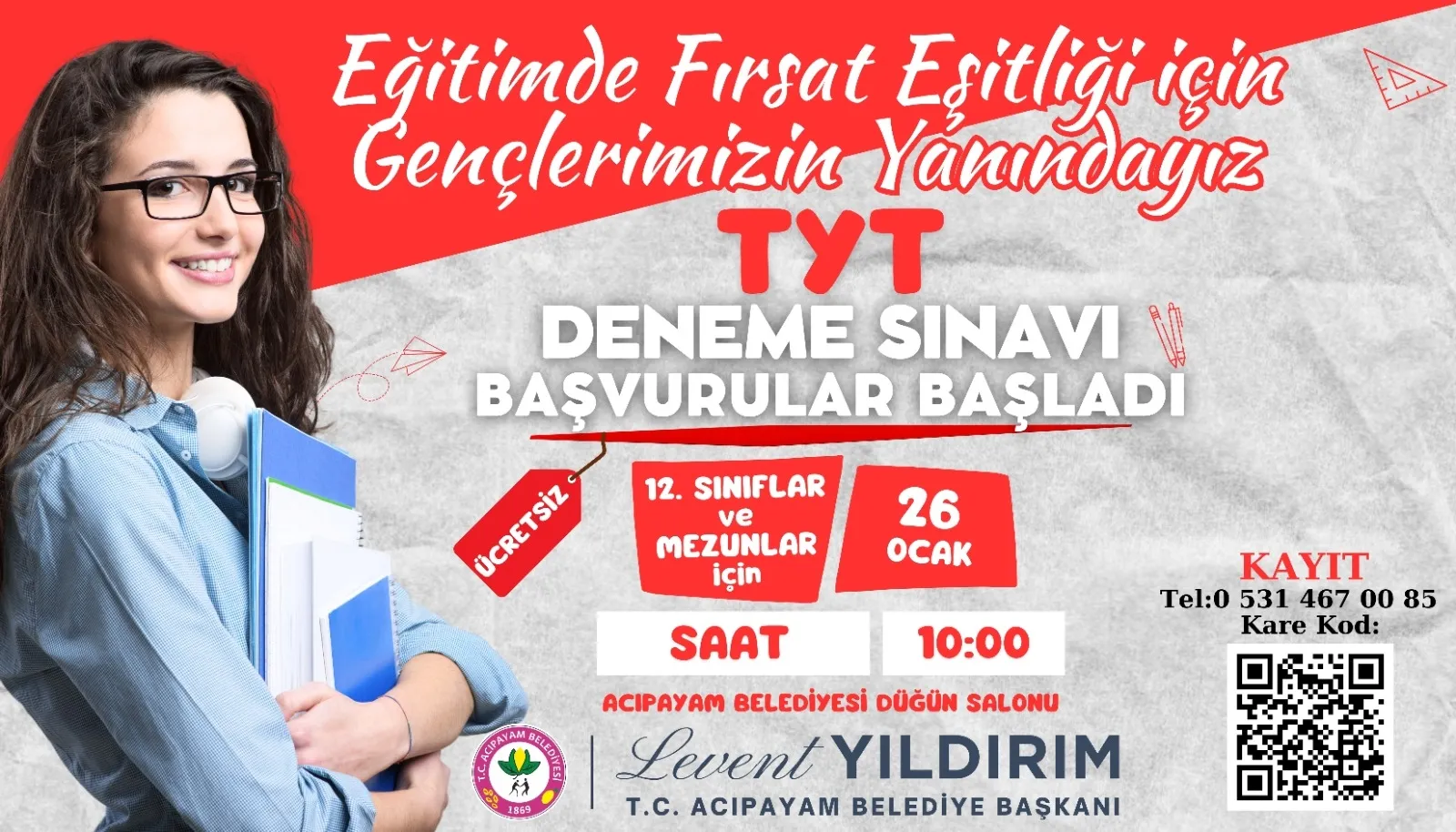 Ücretsiz TYT Deneme Sınavı Başvuruları Başladı!